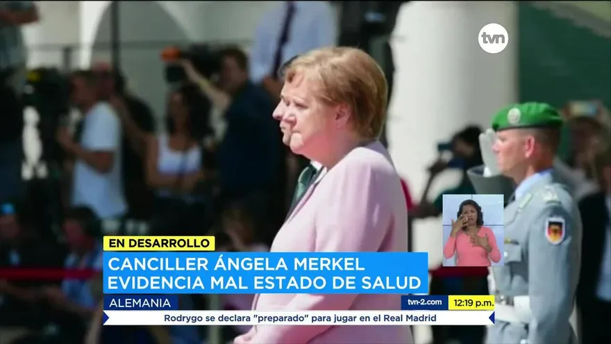 Ángela Merkel sufre temblores en su cuerpo