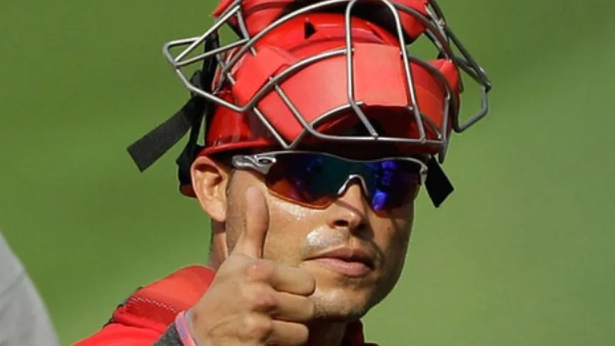 Iván Rodríguez en el Salón de la Fama de los Rangers