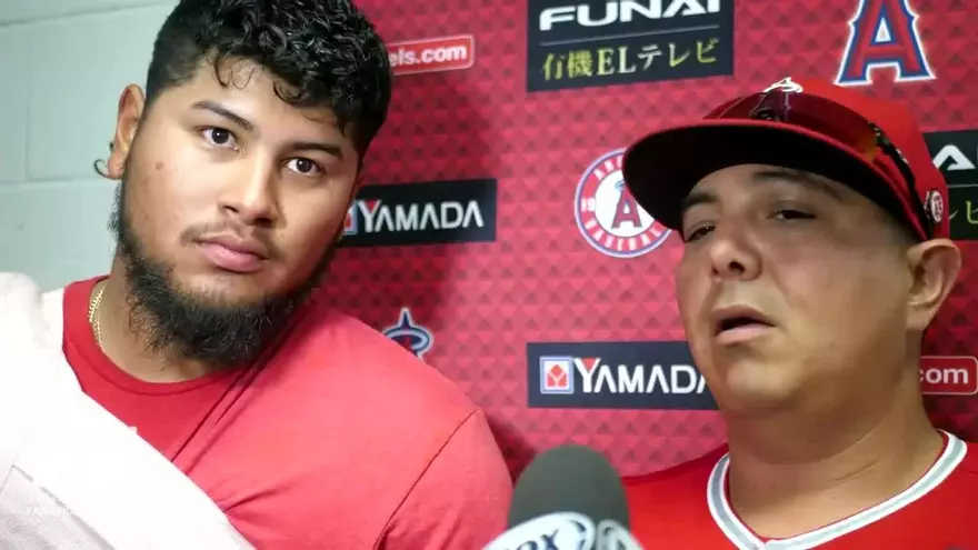 Jaime Barria le dedicó el triunfo a su compañero fallecido Tyler Skaggs