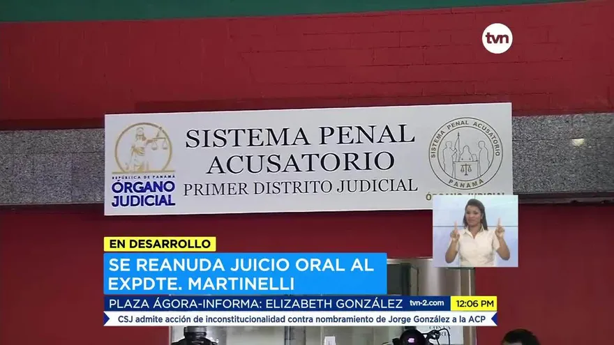 Juicio Oral de Martinelli se reanudó este martes