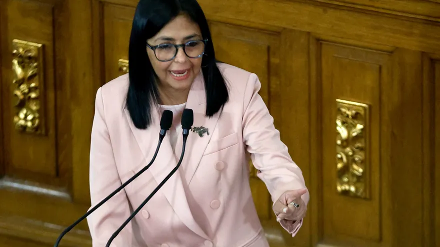 Delcy Rodríguez, presidenta encargada de Venezuela.
