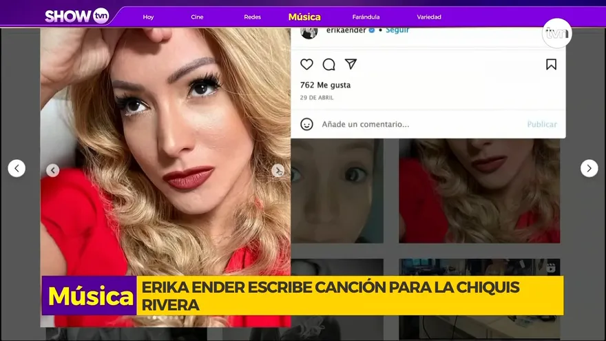 Erika Ender compone temas para Chiqui Rivera