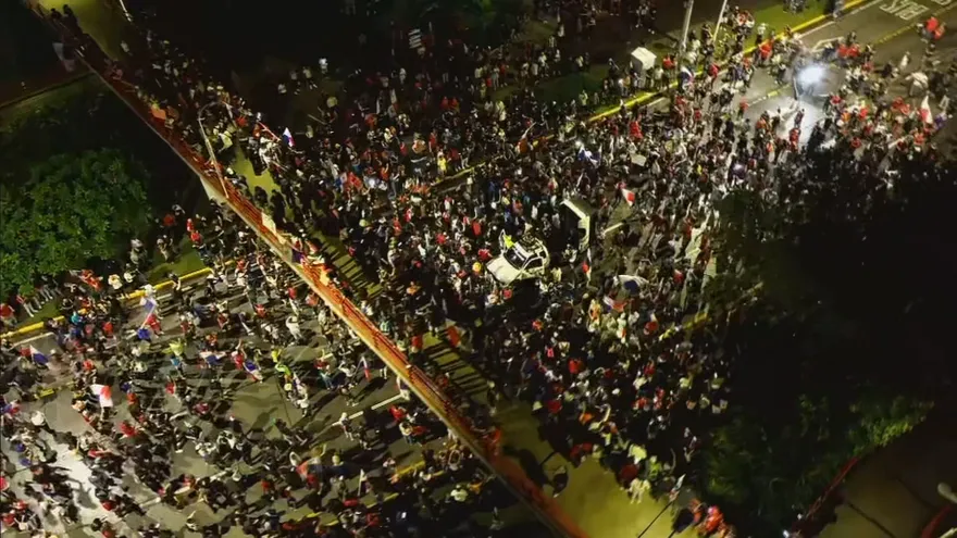 Protesta en Cinta Costera.