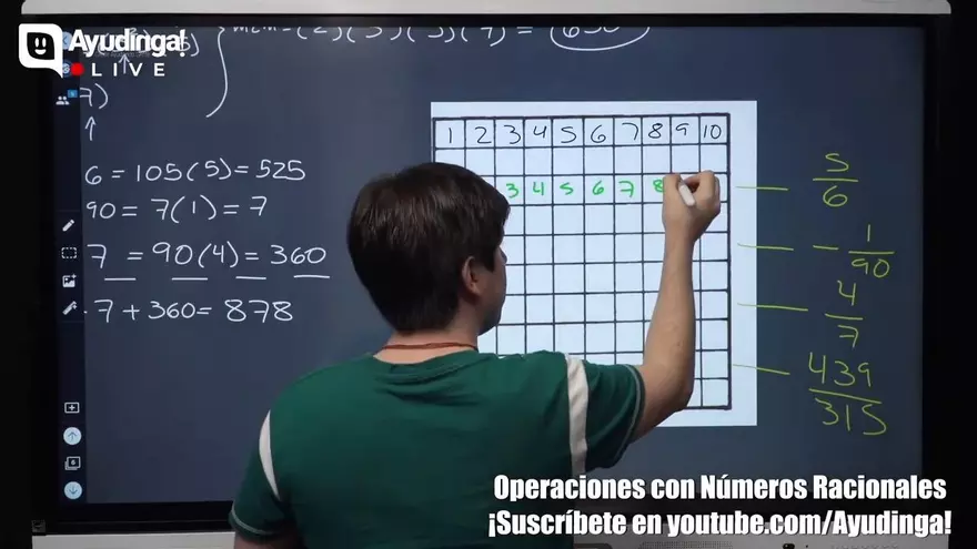 Ayudinga Matemáticas 7° - Operaciones con Números Racionales - Parte VI (Adición y Sustracción) 10 de julio de 2020