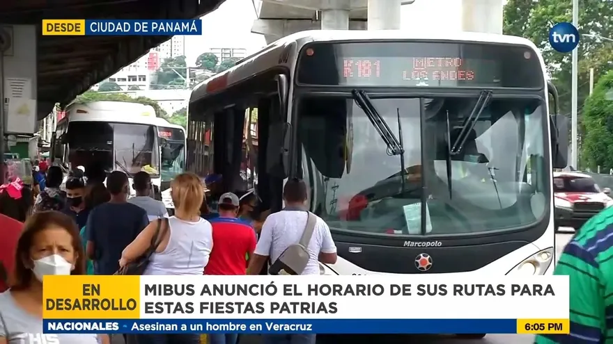 MiBus presentó horarios de las rutas para Fechas Patrias