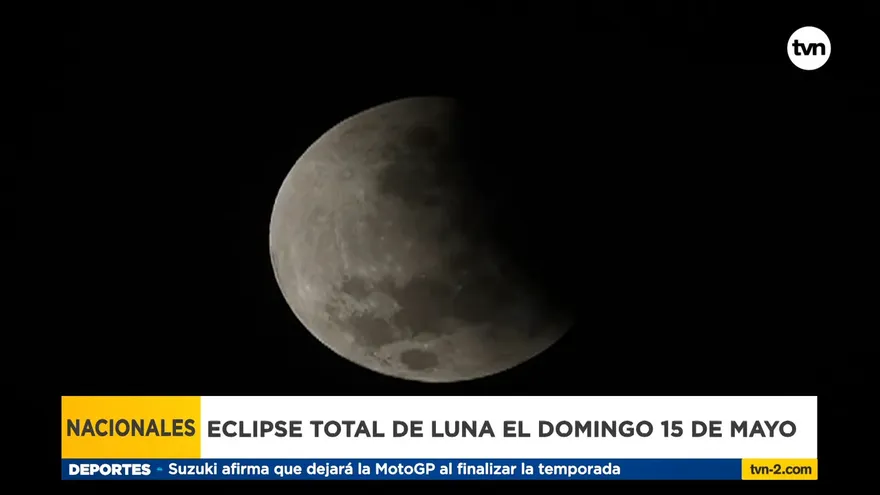 Eclipse total de luna podrá apreciarse el próximo 15 de mayo