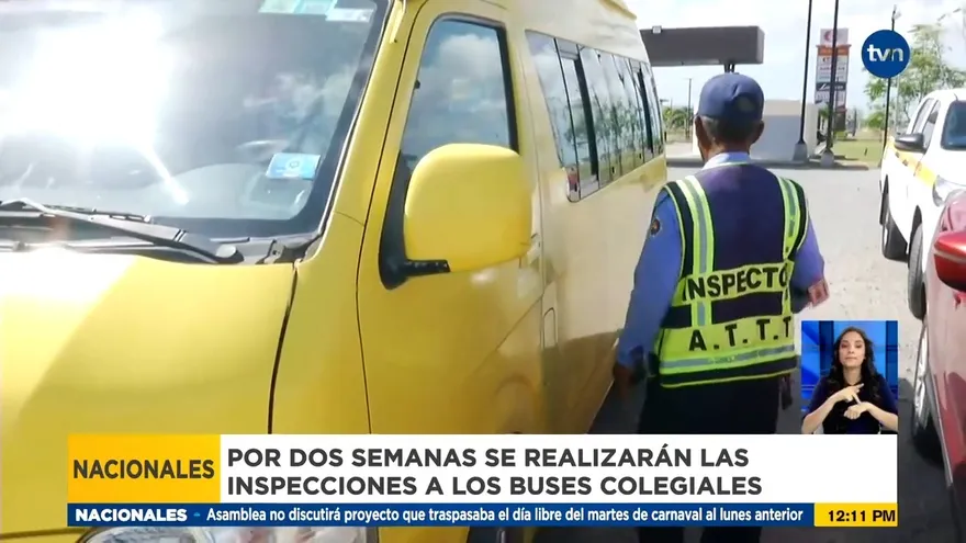 Inspeccionan buses colegiales en Coclé