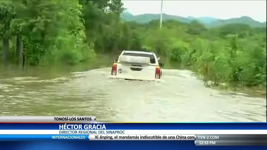 Familias en Tonosí se vieron afectadas con inundaciones