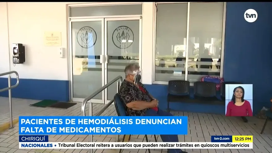 Pacientes de hemodiálisis denuncian falta de medicamentos en Chiriquí