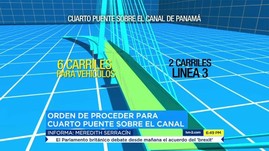 Entregarán orden de proceder para construcción del Cuarto Puente sobre el  Canal