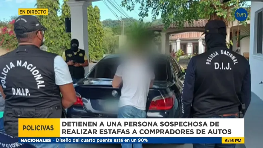 Detienen personas que estafaba compradores de autos en Chiriquí