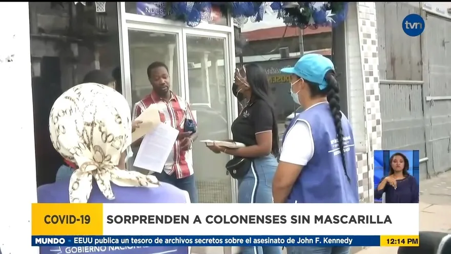 Personas desatienden uso de medidas de bioseguridad en Colón