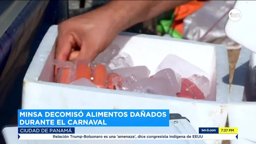 Decomisan y destruyen comida en mal estado durante los carnavales