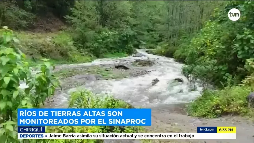 Fuertes lluvias elevan cauce de ríos en Tierras Altas