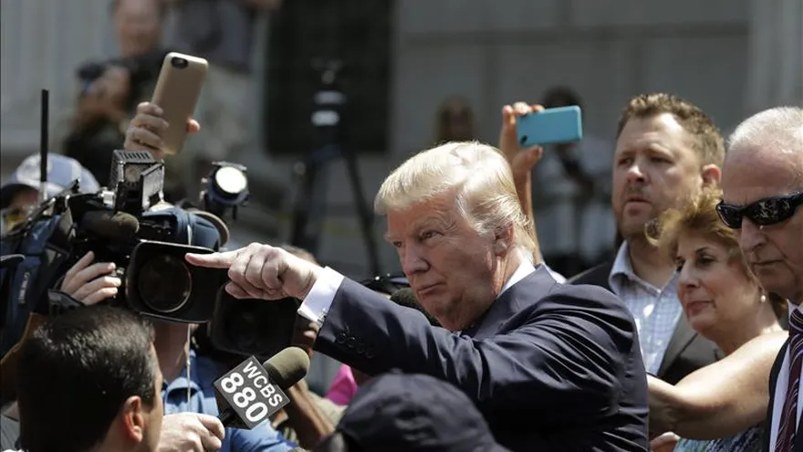 El aspirante a la candidatura republicana a la Presidencia de EEUU Donald Trump.