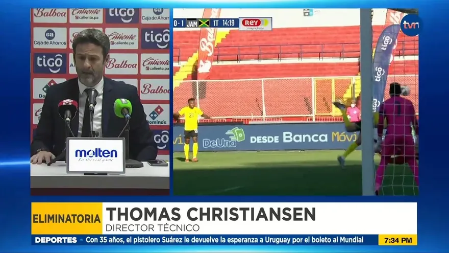 Conferencia de prensa del director técnico de la Selección de Panamá