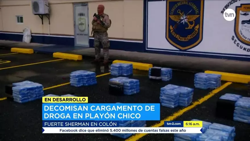 Decomisan gran cargamento de droga en Guna Yala