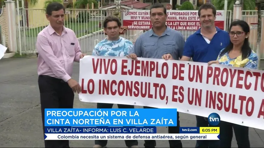 Residentes en Villas del Prado protestas por trabajos de construcción de Cinta Norteña