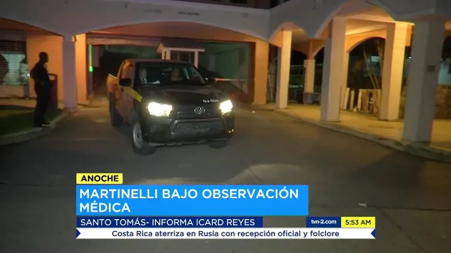 Martinelli se mantiene bajo observación médica