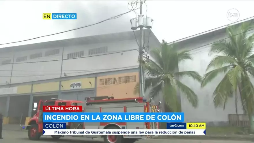 Bomberos atienden incendio en France Field, Colón