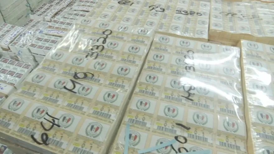 Billetes de lotería impresos