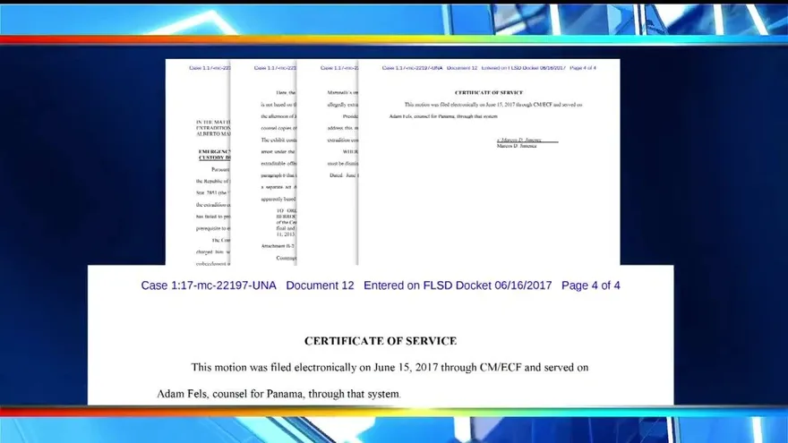 Solicitud de emergencia presentada por Martinelli