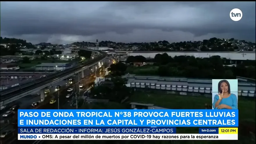 Panamá vive el paso de la onda tropical #38