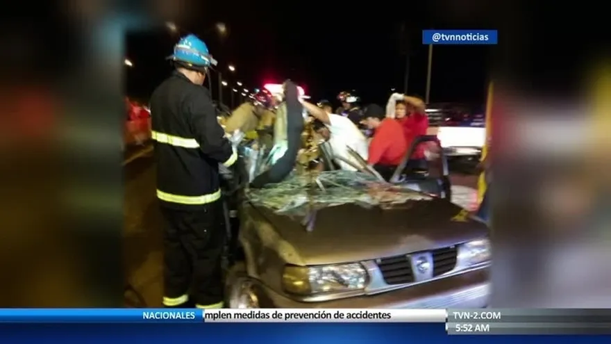 Al menos 3 heridos por accidente en autopista Arraiján–La Chorrera