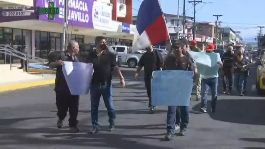 Reservistas protestan en David piden más seguridad para policías
