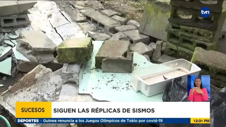 Réplicas de Sisma causó daños en la región de Barú