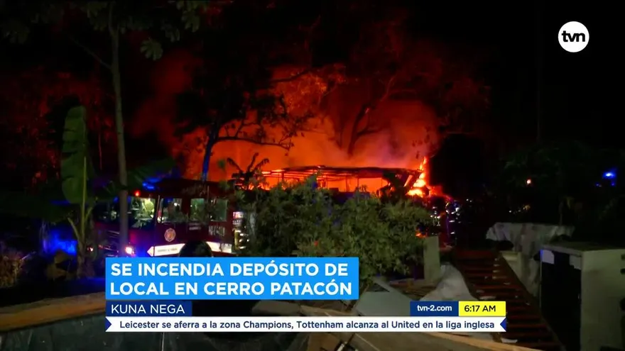 Se incendia depósito de reciclaje en Kuna Nega