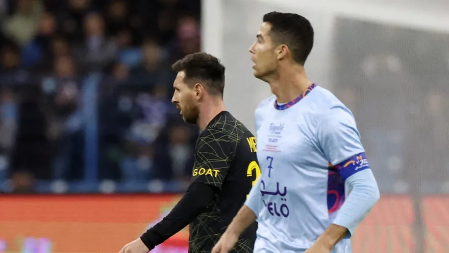 Messi y Cristiano Ronaldo