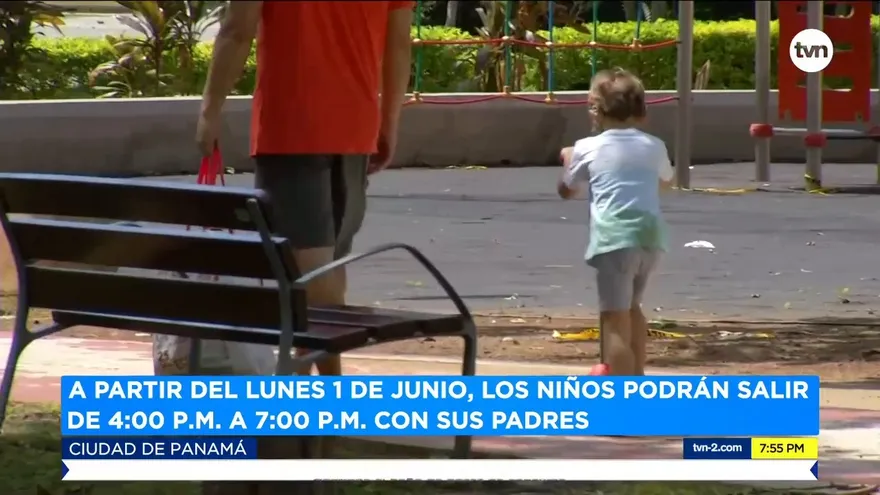 Desde lunes 1 de junio, los niños podrán salir de 4:00 p.m. A 7:00 p.m. con sus padres