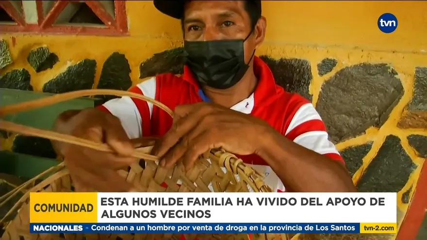 Familia en Coclé no puede vender sus artesanías, deben desalojar su casa