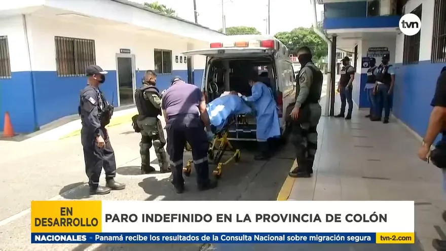 Paro indefinido en Colón