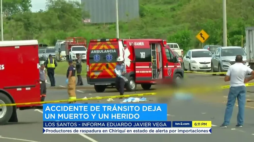 Accidente de tránsito en Guararé deja una víctima fatal