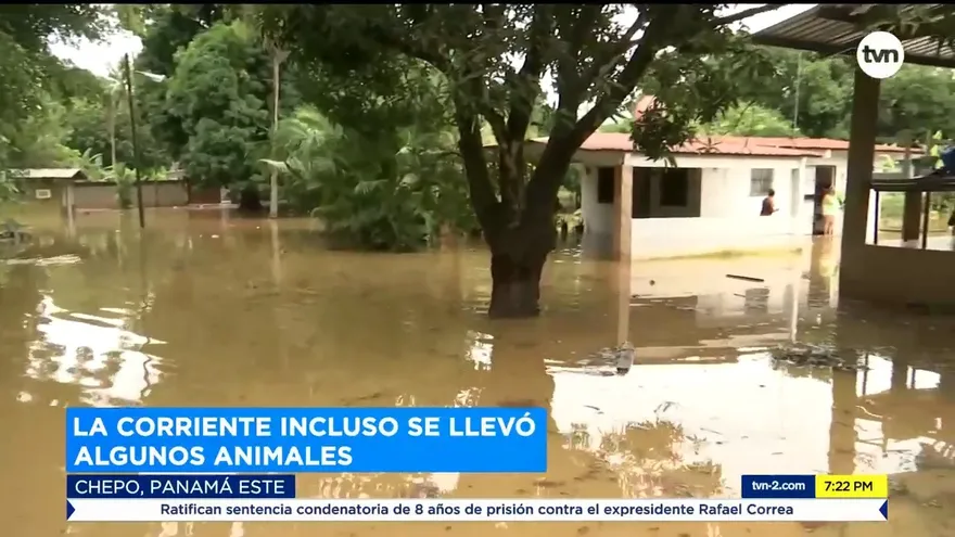 Lluvias inundan tres comunidades de Chepo