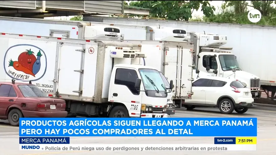 Productos agrícolas siguen llegando a Merca Panamá, pero hay pocos compradores