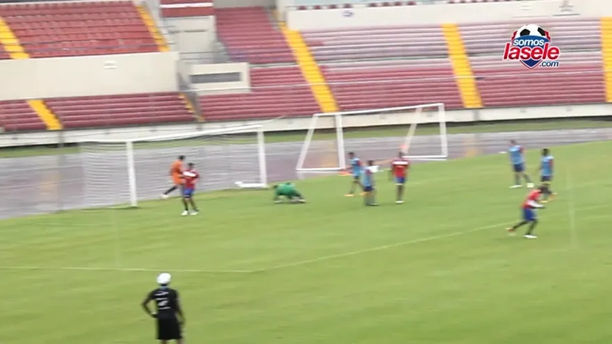 Acción de la Sele esta semana de entrenos