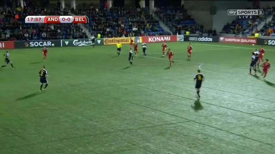 Bélgica golea en Andorra para meterse en la Eurocopa
