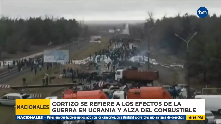 Cortizo se refirió a los efectos de guerra en Ucrania y el alza del combustible