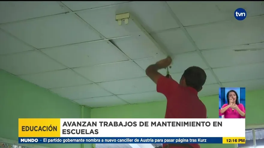 Avanzan trabajos de mantenimiento de escuelas en Chiriquí