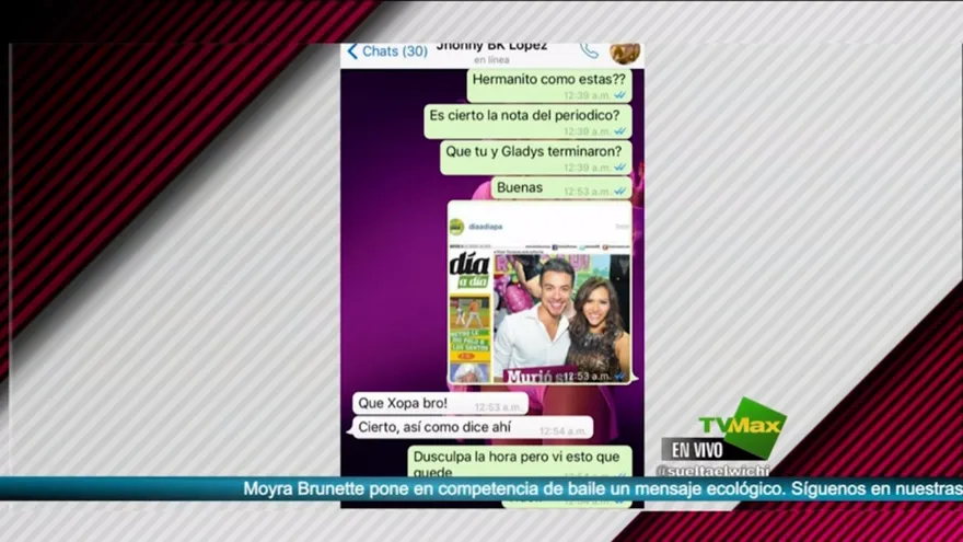 Gladys Brandao confiesa que ya no anda con BK