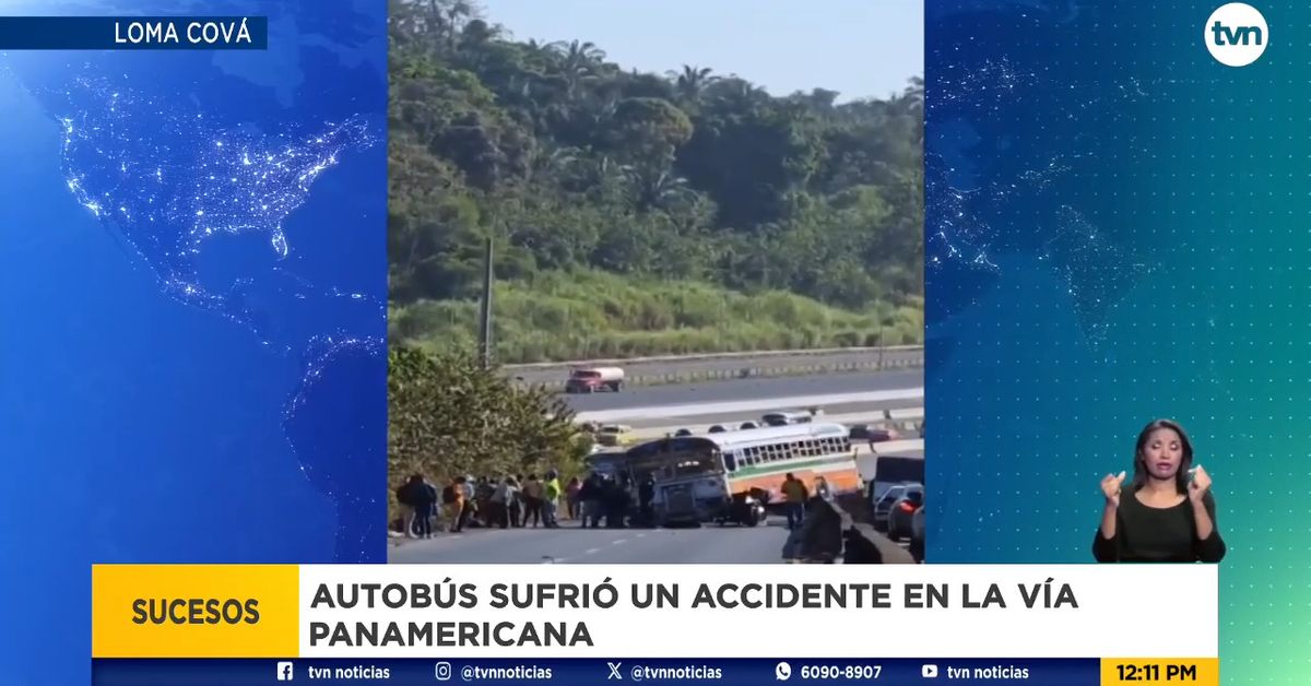 Accidentes en Panamá Oeste: Siete heridos tras accidentes de un autobús ...