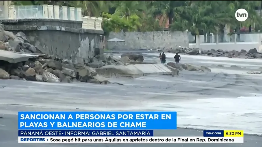 Encuentran personas en playas y balnearios de Chame
