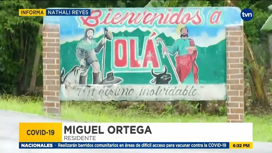 Olá con un caso activo de COVID-19