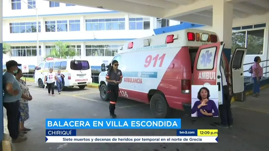 Balacera en Chiriquí deja dos heridos