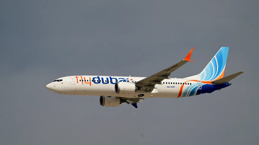Foto ilustrativa de un avión de la aerolínea Flydubai