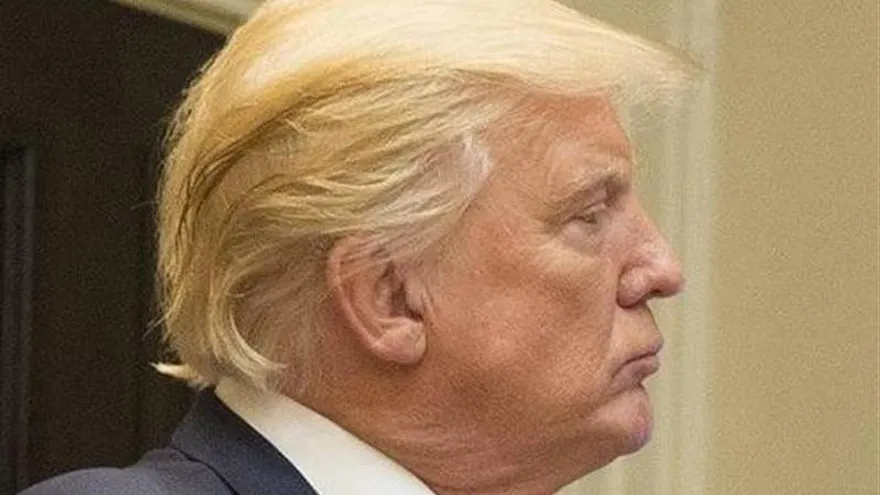 En la imagen un registro del presidente de Estados Unidos, Donald Trump.