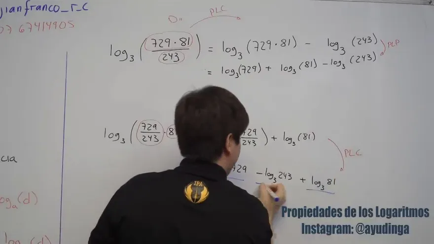 Ayudinga Matemáticas 7° - Propiedades de los Logaritmos Parte IV 11 de mayo de 2020
